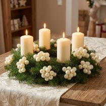 Artikel Mini kerstballen crème mix mat/glans Ø20mm 140 st