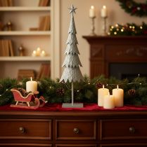 Artikel Decoratieve kerstboom op een standaard met ster, feestelijke tafeldecoratie, 74 cm