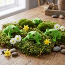 Artikel Kikker decoratie figuur groen tafeldecoratie decoratie etalage 7,5cm 9st