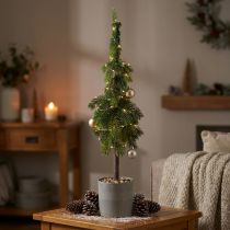 Artikel Puntspar in pot kunstkerstboom Ø12cm H70cm