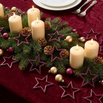 Artikel Decoratieve ster bes glitter tafeldecoratie Kerstmis 4,5 cm 120 st