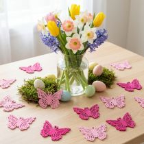 Artikel Decoratieve vlinders als decoratie voor lenteachtige tafel- en schaalarrangementen, 4 cm, 72 stuks