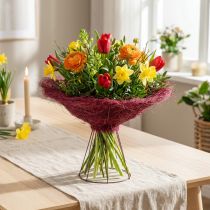 Artikel Boeketkraag, bloemenaccessoire voor creatieve bloemstukken, 20 cm, 8 stuks