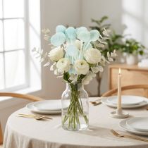 Artikel Gedroogde Craspedia-bloemen, decoratief boeket voor de woonkamer, tafeldecoratie, bruiloft, 55 cm, 20 stuks