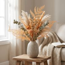Artikel Varentak, geconserveerde varen, gedroogde decoratie voor bloemstukken, 60 cm, 10 stuks