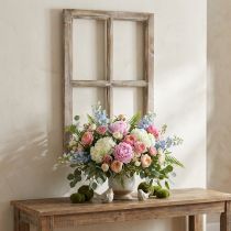 Artikel Decoratief raamkozijn houten decoratie rustiek bruin 40×60cm