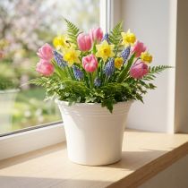 Artikel Kunststof pot “Irys” Wit Ø17cm H14cm 1 stuk