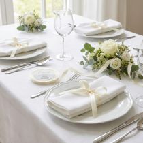 Artikel Cadeau- en decoratielint crème 8mm 50m