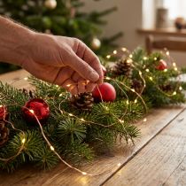 Artikel LED-lichtketting buiten/binnen 180 8,95m warm wit