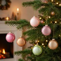 Artikel Kerstboomversiering macaron hanger 6 cm
