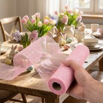 Artikel Tafelloper jute jute lint tafellint lichtroze 30cm 5m