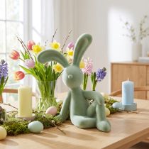 Artikel Decoratief konijnenbeeldje, een schattig figuurtje voor een lenteachtige sfeer in elke kamer, 38 cm.