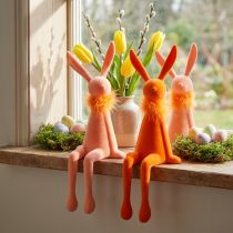 Artikel Paashaasjes om op een plank te zetten, decoratief voor woonkamer Paasdecoratie 36 cm, 2 stuks