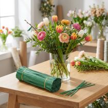Artikel Bindstrips middelgroen 25cm 2-draads 1000 stuks