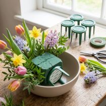 Artikel Pinhouder bloemstukhouder zelfklevend voor steekschuim 3cm 5 st
