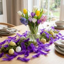 Artikel Decoratieve veren klein echte vogelveren decoratief paars 5-10cm 10g