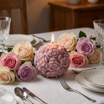 Artikel Bolkaars met rozenmotief als romantische tafeldecoratie