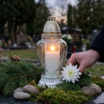 Artikel Graflicht glas hart graveren graflantaarn helder Ø11cm H26cm