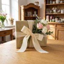 Artikel Decoratief fluwelen lint, breed, voor cadeaus en knutselwerkjes, 40 mm x 20 m