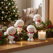 Artikel Sneeuwpop staand 11,5 cm 4 st