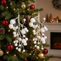 Artikel Sneeuwvlok decoratie takken om op te hangen glitter 30cm 2st