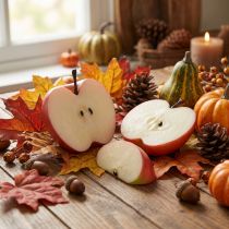 Artikel Decoratieve appels kunstfruit in stukjes 6-7cm 10 stuks
