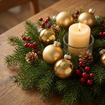 Artikel Mini kerstballen glas in goud mat glans Ø3cm 22 st