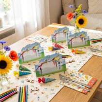 Artikel Tafeldecoratie school inschrijving, naamkaartjes school start decoratie 6×9cm 6st