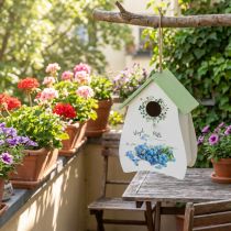 Artikel Vogelhuisje voor stijlvolle kamers met bloemenmotief en nostalgische uitstraling, 21 cm