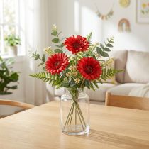 Artikel Kunstbloemen Gerbera Rood 45cm