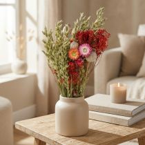 Artikel Boeket droogbloemen Boeket weidebloemen Rood H50cm 150g