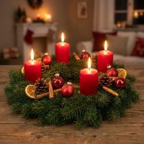 Artikel Mini kerstballen rood mix echt glas Ø3cm 9 st