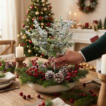 Artikel Kunst eucalyptus tak besneeuwd deco tak eucalyptus Kerst 48cm