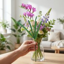 Artikel Kunsttuinbloemen freesia paars 58cm