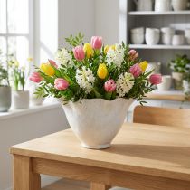 Artikel Bloempot keramiek plantenbak bloembeker plantenpot wit Ø19cm