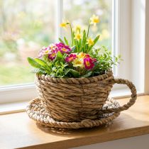 Artikel Theekopjesmandje voor een natuurlijke en sfeervolle woondecoratie (15 cm)