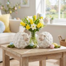 Artikel Decoratieve schaapjes als vrolijke blikvanger voor woonkamer en tuin, 11 cm, 2 stuks