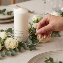 Artikel Zilveren diamant aluminiumdraad 2mm 10m voor decoratie en knutselen