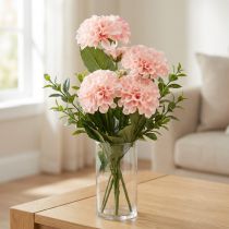 Artikel Kunst Dahlia Kunstbloemen Roze Met 5 Bloemen 50cm