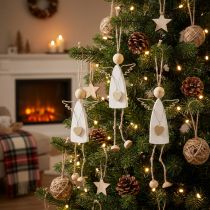 Artikel Engelenhanger Kerstdecoratie om op te hangen H22cm 3 st