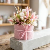 Artikel Vilten lint 7,5cm x 5m roze