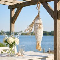 Artikel Vis om op te hangen, maritiem, decoratiehangers met vissen, tropische feestdecoraties