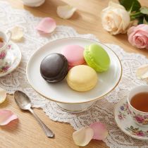 Artikel Kunstmatige decoratieve macaron meringue koekjes, kleurrijk, 5cm, 8 stuks, macaron patisserie decoratie