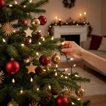 Artikel LED-lichtketting Timer Twinkle Kerstverlichting 12m
