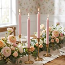 Artikel PURE Taper Candles Antique Rose Wenzel Candles Pink 250/23mm 4 stuks