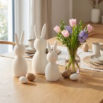 Artikel Decoratieve konijntjes voor moderne paasdecoratie in huis, 11 cm, 4 stuks