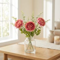 Artikel Kunstmatige ranunculus als boeket voor een elegante en onderhoudsvriendelijke decoratie, 51 cm, 3 stuks