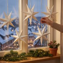 Artikel Kerstster raam, papieren sterren Kerst, vouwster Ø20cm 4st