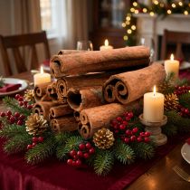 Artikel Decoratieve kaneelstokjes in een bosje, kaneelkerstdecoratie, 40 cm, 500 g