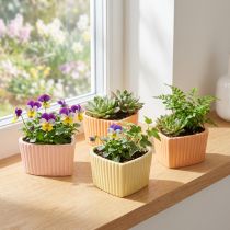Artikel Hart Keramiek Decoratie Glanzend Oranje Geel 11×10×6cm 6 st